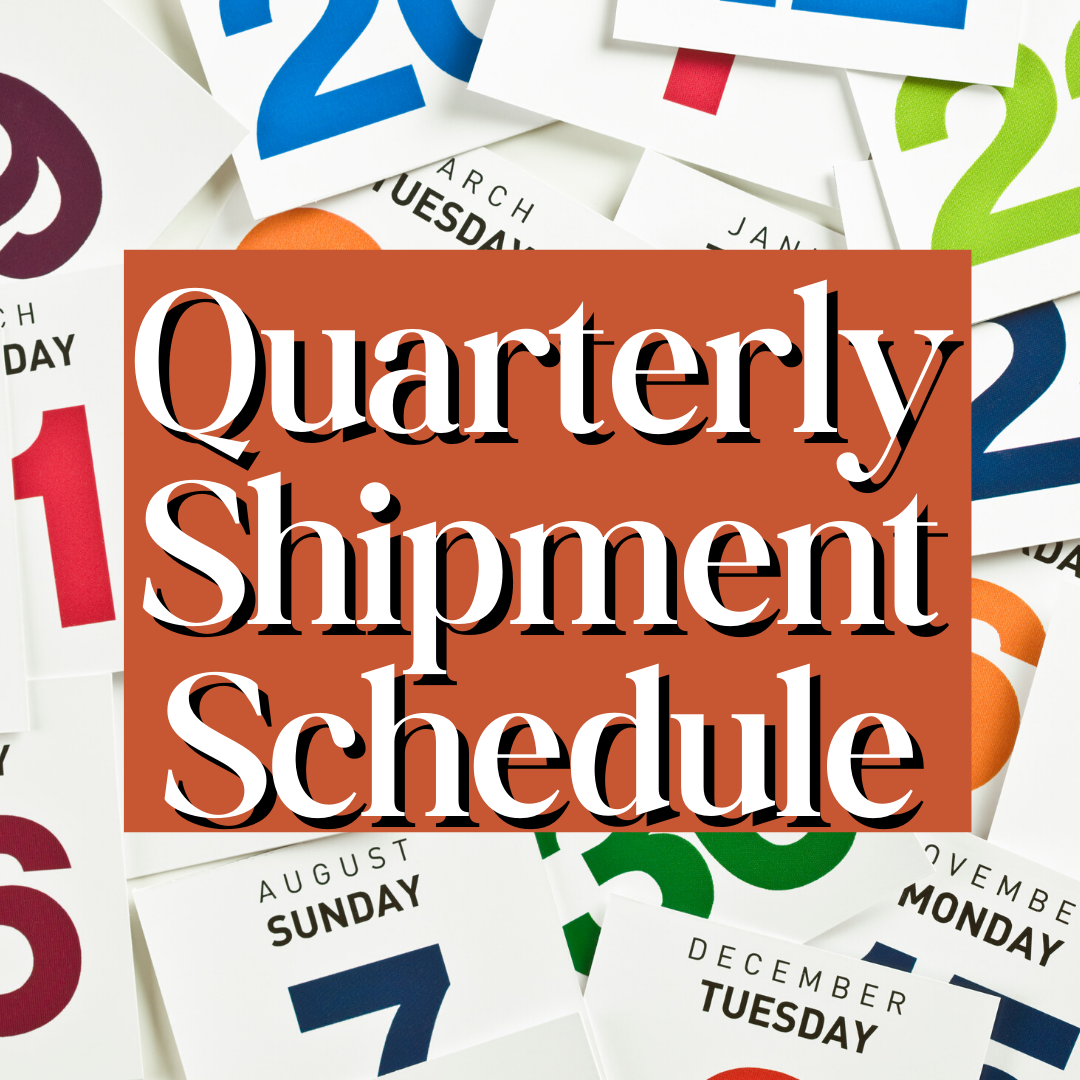 Shipment Schedule for Murder Mystery Box 