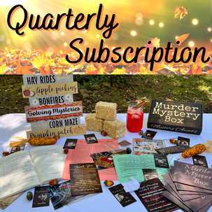 quarterly subscription murder mystery box