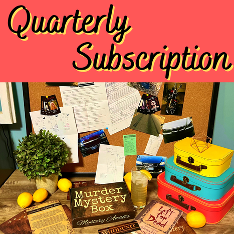 Join Murder Mystery Box Quarterly Subscription Ships free